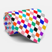 Design für mehrfarbiges Harlequin Diamonds Krawatte (Gerollt)