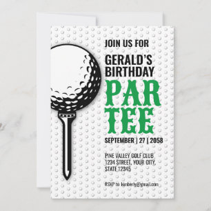 Design für Minimalistisches Golf-Party Einladung