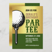 Design für Minimalistisches Golf-Party Einladung (Vorne/Hinten)