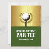 Design für Minimalistisches Golf-Party Einladung (Rückseite)