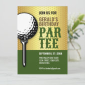 Design für Minimalistisches Golf-Party Einladung (Stehend Vorderseite)