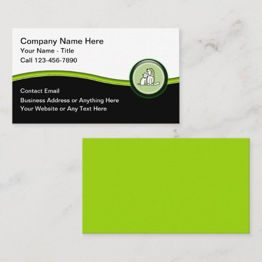 Design für moderne Pet Care-Visitenkarten Visitenkarte (Vorne/Hinten)