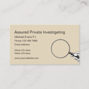 Design für Privatdetektive Visitenkarte