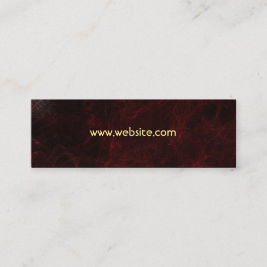 Design für Raucher- und Feuerabstrakte Mini Visitenkarte (Vorderseite)