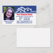 Design für Real-Anwesen-Logos in Blau Visitenkarte (Vorne/Hinten)