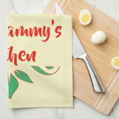 Design für Red and Green Grammy's Kitchen Typograf Geschirrtuch (Viertel Falte)