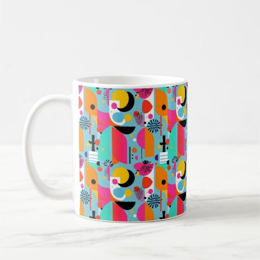 Design für Retromuster Kaffeetasse (Links)
