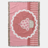 Design für rosa Cupcakes Decke (Vorderseite Vertikal)