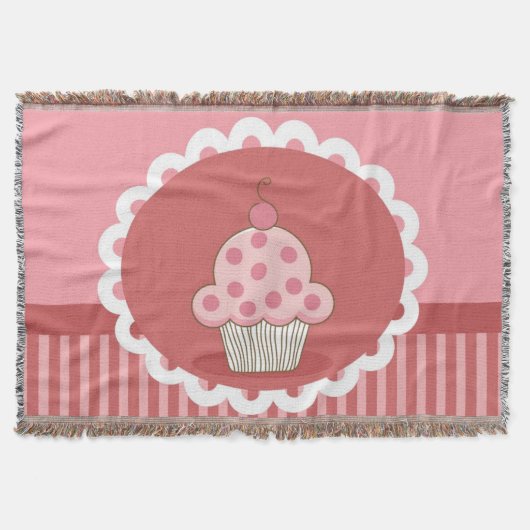 Design für rosa Cupcakes Decke (Vorderseite)