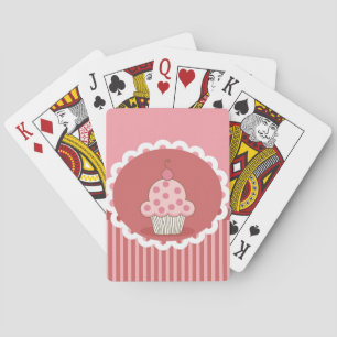 Design für rosa Cupcakes Spielkarten
