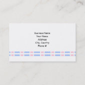 Design für Rosa und Blau-Link Visitenkarte (Rückseite)