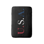 Design für rot-weiße und blaue Buchstaben Badematte (Vorderseite Vertikal)