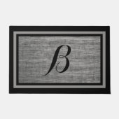 Design für rustikale Scratched Steel Custom Monogr Fußmatte (Vorderseite)