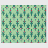 Design für Santa Alligatoren/Krokodile Geschenkpapier (Flach)