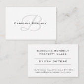 Design für saubere und elegante Immobilien Visitenkarte (Vorne/Hinten)