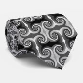 Design für Schwarz, Grau - Rollen oder Kleidung Krawatte (Gerollt)