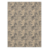 Design für Schwarz und Tan Art Deco Tischdecke (Vorderseite)