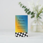 Design für Schwarz und Weiß Visitenkarte (Stehend Vorderseite)