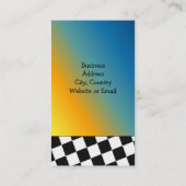 Design für Schwarz und Weiß Visitenkarte (Rückseite)