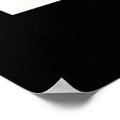 Design für Schwarz-Weiß-Sportgeräte Poster (Ecke)