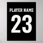 Design für Schwarz-Weiß-Sportgeräte Poster (Vorne)