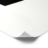 Design für Schwarz-Weiß-Sportgeräte Poster (Ecke)