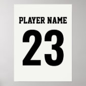 Design für Schwarz-Weiß-Sportgeräte Poster (Vorne)