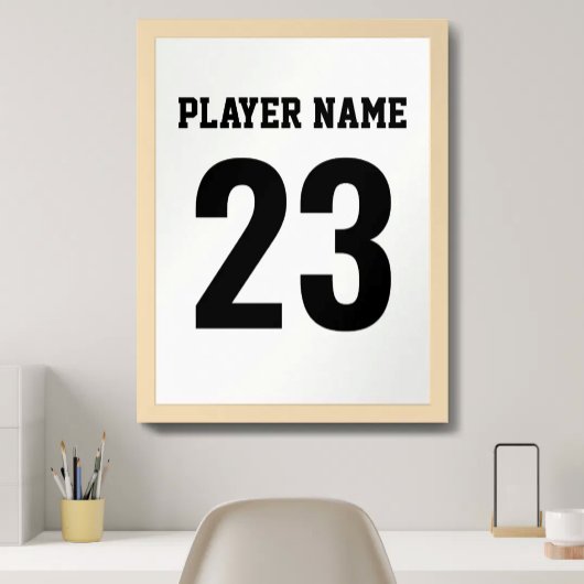 Design für Schwarz-Weiß-Sportgeräte Poster