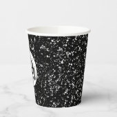 Design für Schwarzweiß-Logos Pappbecher (Links)