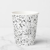 Design für Schwarzweiß-Logos Pappbecher (Rückseite)