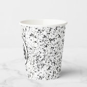 Design für Schwarzweiß-Logos Pappbecher (Links)