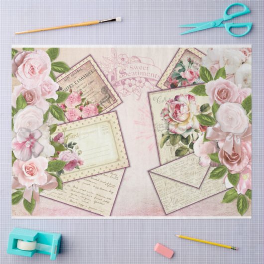 Design für Shabby Chicen 8 Seidenpapier (Basteln)