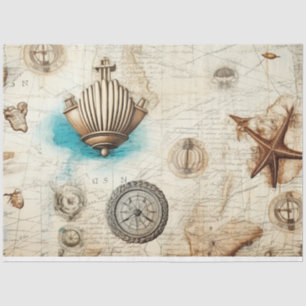 Design für Shabby Chicen der Automobilserie 8 Seidenpapier