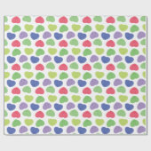 Design für Spaß und Trendy Poppit Pop-it-Herz Geschenkpapier (Flach)