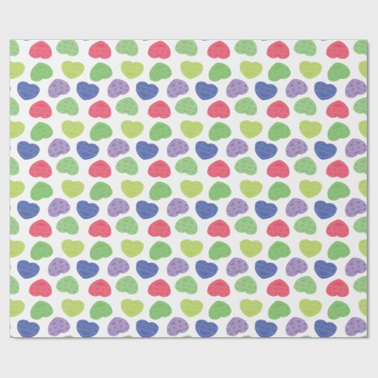 Design für Spaß und Trendy Poppit Pop-it-Herz Geschenkpapier (Flach)