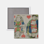 Design für Spielkarten, c.1810 Magnet (Vorderseite/Rückseite)