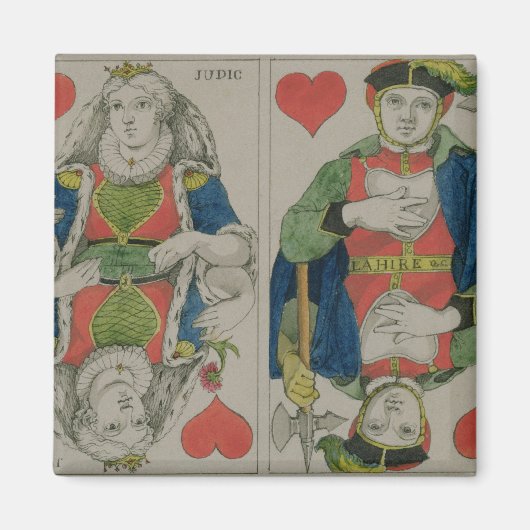 Design für Spielkarten, c.1810 Magnet (Vorne)