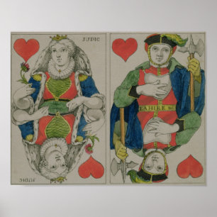Design für Spielkarten, c.1810 Poster