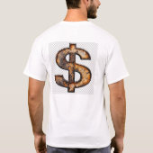 Design für t Shirt Ein Dollarzeichen mit beißender (Rückseite)