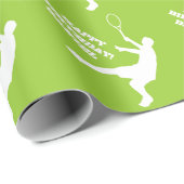 Design für Tennis-Umhüllungspapier Geschenkpapier (Rolleneckpunkt)