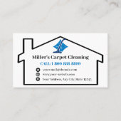 Design für Teppiche und Tile-Reinigungs-Logo Visitenkarte (Vorderseite)