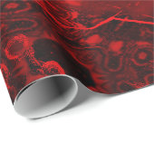 Design für tiefe Rote Rosen Geschenkpapier (Rolleneckpunkt)