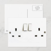 Design für UK Socket Postkarte (Vorne/Hinten)