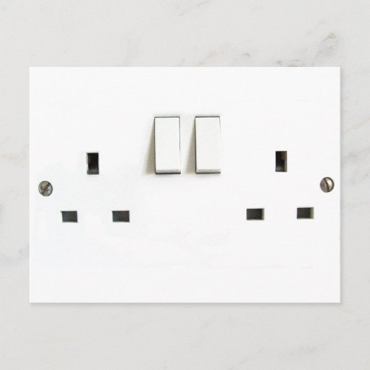 Design für UK Socket Postkarte (Vorderseite)