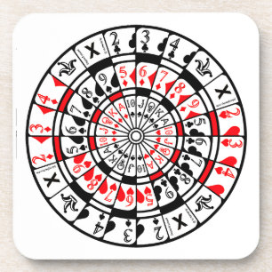 Design für Untersetzer-Dartboard-Karte Getränkeuntersetzer