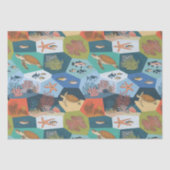 Design für Unterwasser-Kreaturen Seidenpapier (Vorderseite)