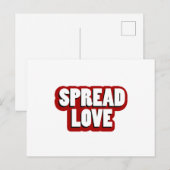 Design für verteilte Lieben Postkarte (Vorne/Hinten)