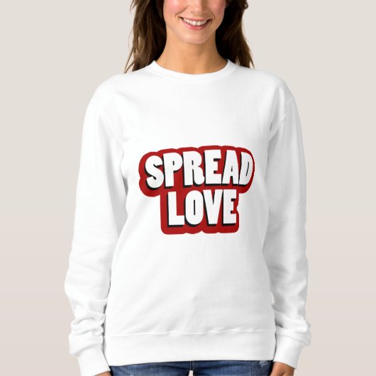 Design für verteilte Lieben Sweatshirt (Vorderseite)