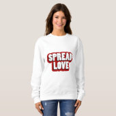 Design für verteilte Lieben Sweatshirt (Vorne ganz)