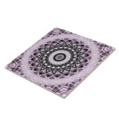 Design für Violet und Schwarz Geometrisches Mandal Fliese (Seite)